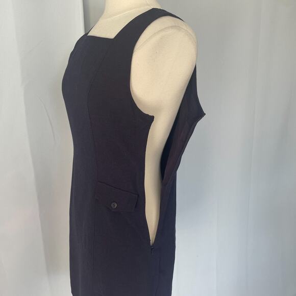 Vtg Y2K American Eagle Mini Dress Size 4 XS Purple Pinafore Preppy Academia Twee - Picture 7 of 13